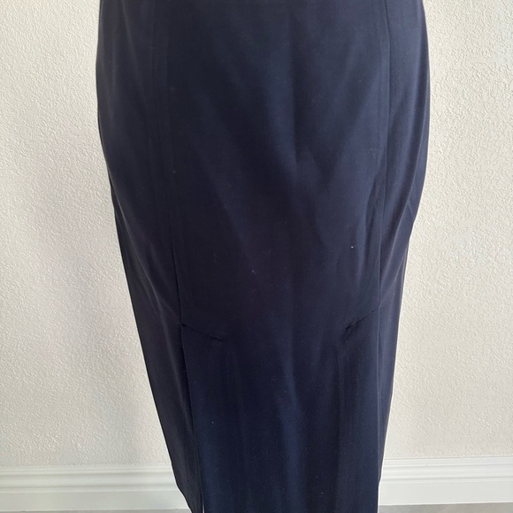 BCBGMaxAzria Navy Midi Skirt - Picture 3 of 5